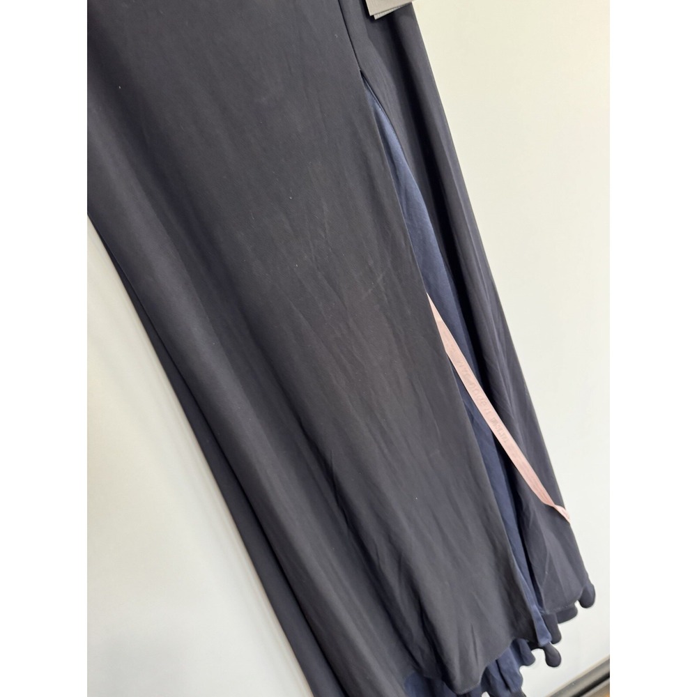 Mac Duggal IEENA Midnight Blue Sleeveless V Neck Jersey Gown 12336 Size 4 $298 - Picture 6 of 8